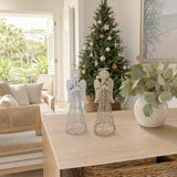 Glitter Metal Angel 2 Asst (20cm) styled in an Australian Christmas setting