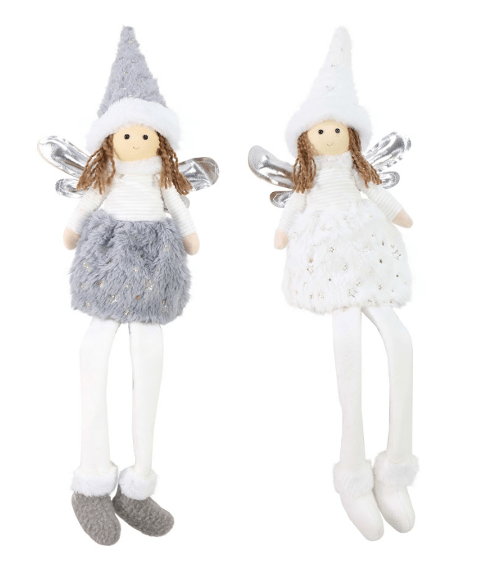 Shelf Sitting Fairy with Dangly Legs 2 Asst (20cm)