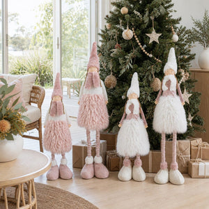Extendable Pink Standing Fairy 2 Asst (58-78cm) styled in an Australian Christmas setting