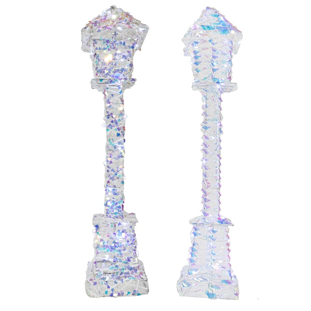 Battery LED Iridescent Wire Lamppost Asst (60cm)