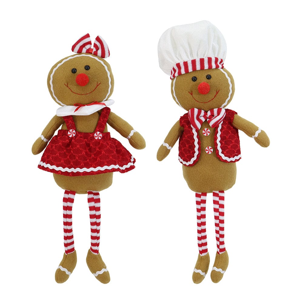 Sitting Candy Stripe Gingerbread Asst (50cm)