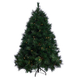 Pre-Lit Bristle Tree - Warm White 6ft (1.8m) - View 1