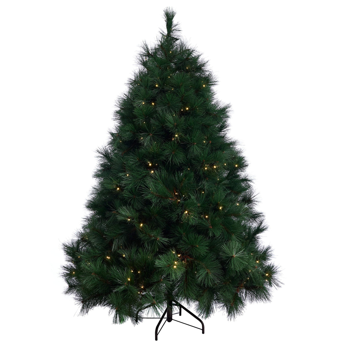 Pre-Lit Bristle Tree - Warm White 6ft (1.8m) - View 1