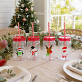 Screw Top Cup with Straw Asst styled in an Australian Christmas setting