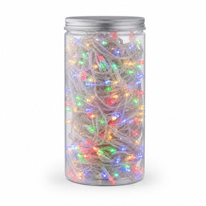 200 Battery LED Multi Icicle Lights in Jar