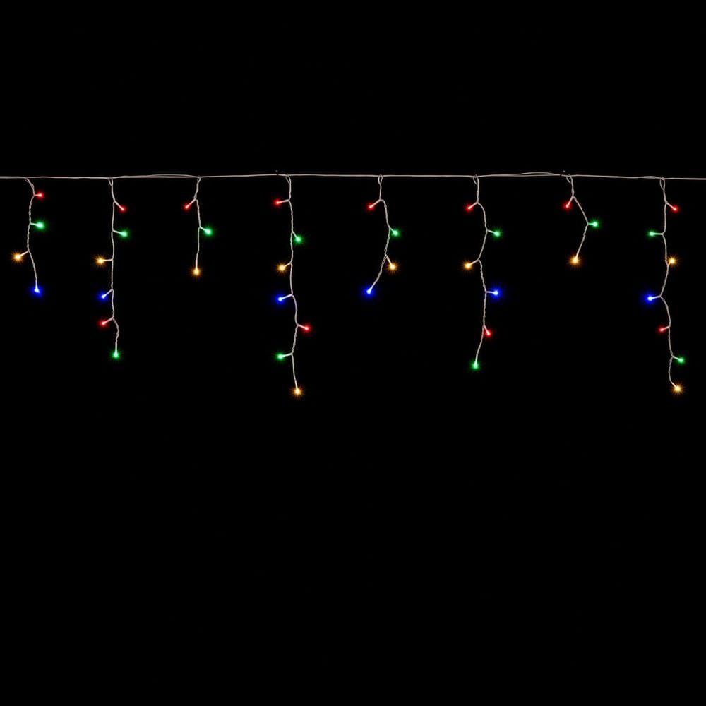 300 Battery LED Multi Icicle Lights with Timer
