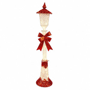 LED Twinkling Glitter Street Lamp Red (1.2m)