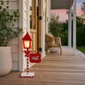 LED Metal Porch Lamp (52cm) styled in an Australian Christmas setting