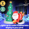 Inflatable Santa and Puppy (1.95m) - View 1
