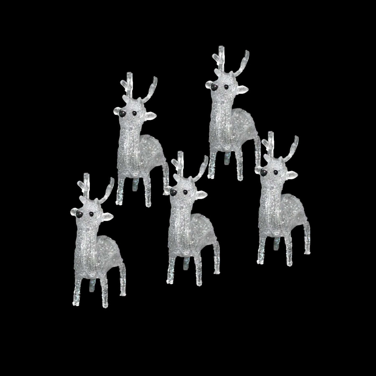 3D Acrylic Baby Reindeer Set (5pc)