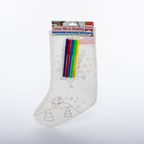 Christmas Colour-In Stocking