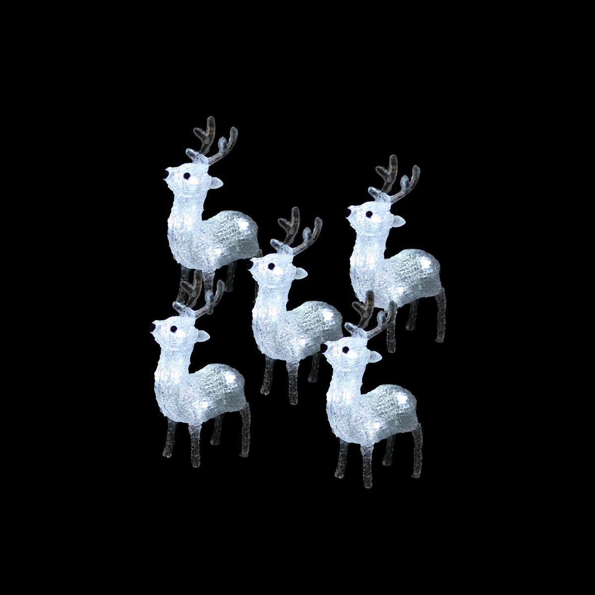 3D Acrylic Baby Reindeer Set (5pc)