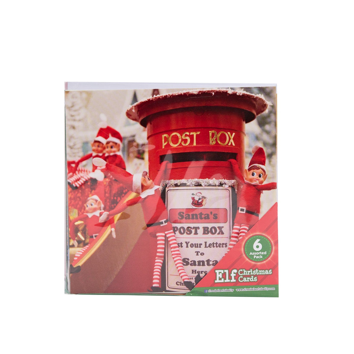 Elves Christmas Cards 6pk