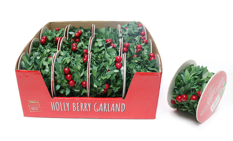 Holly & Berries Garland (2.7m)