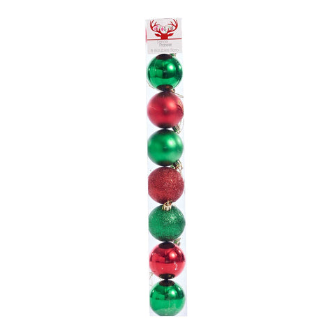 Red and Green Bauble Pack (5cm)
