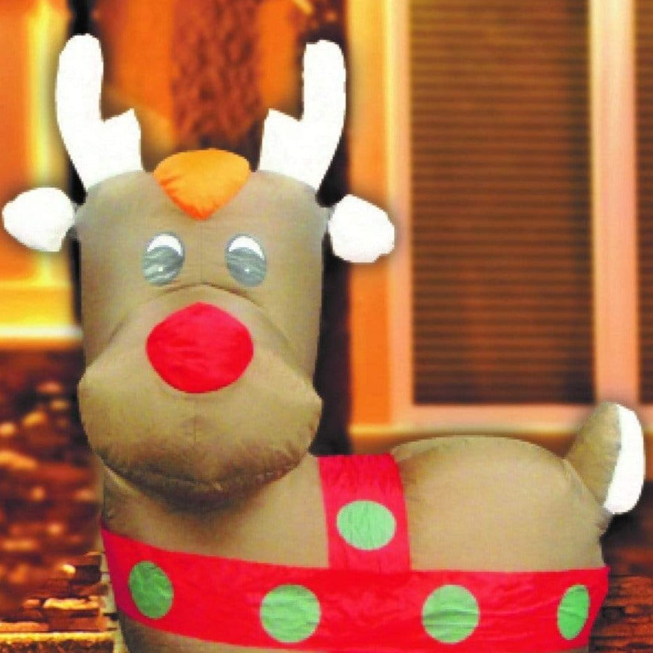 Back in Stock: Inflatable Rudolf - 120CM - Christmas World