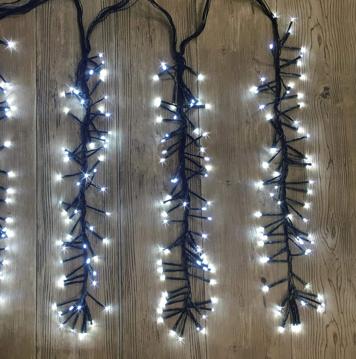 1152 LED FIRECRACKER CLUSTER - WHITE 9.2M x 50CM Drop - Christmas World