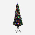 Fibre Optic Slim Tree with Multicoloured LEDs (1.5m) - View 1