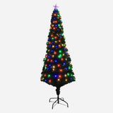 Fibre Optic Tree Slim with Multicoloured LEDs (1.8m) - View 1
