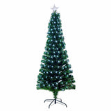Slim Fibre Optic Tree with Cool White LEDs  (1.8m) - View 1