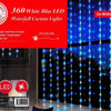 LED White-Blue Waterfall Curtain  (2x2m)