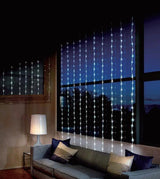 LED White Waterfall Curtain  (2x2m) - View 1