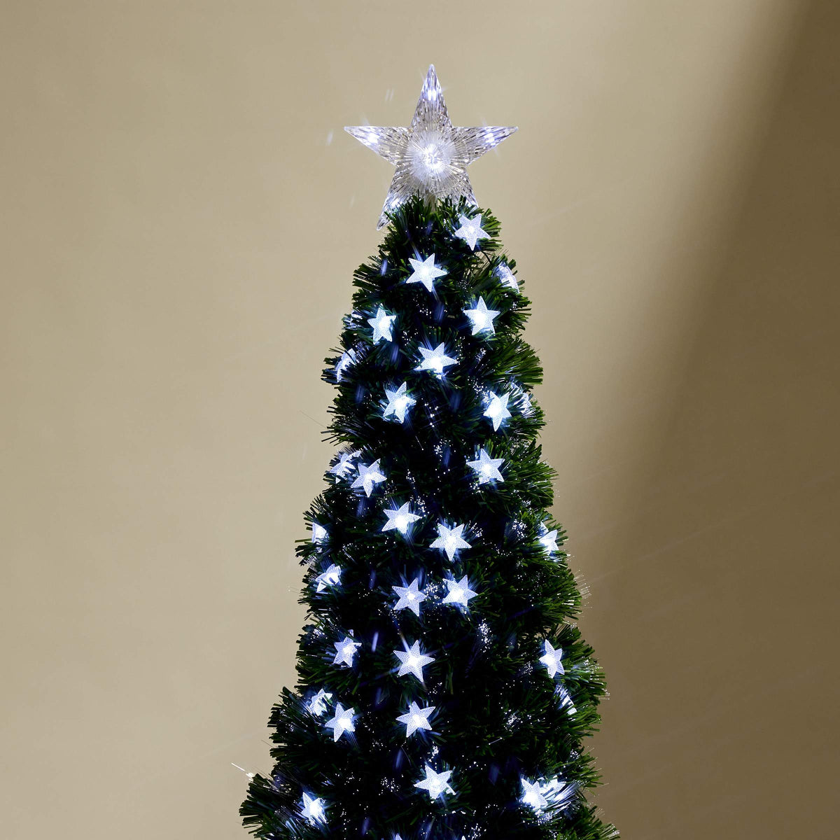 Fibre Optic Tree Stars White (1.8m)