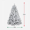 Flocked Fir Tree 7ft (2.1m)