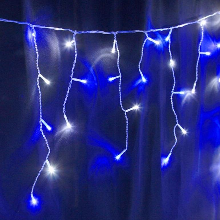 LED White-Blue Icicle Lights (20m)