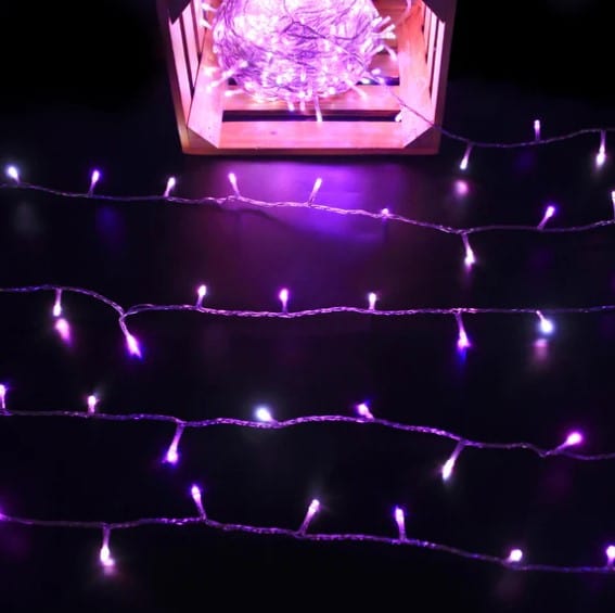 420 LED White/Blue and Pink Dual Colour Lights (33.5m)