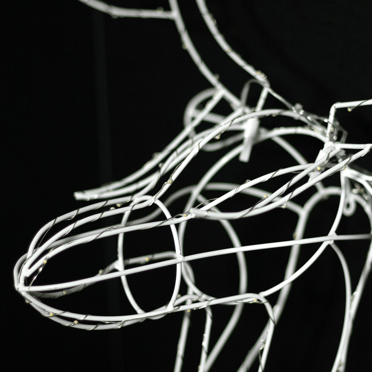 3D WW/W Hanging Reindeer Head Wall Decor