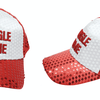 Sequin Embroidered Baseball Cap Asst