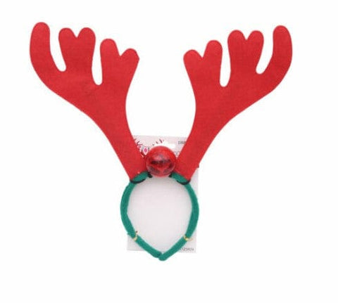 Antler Headband With Light Up Nose