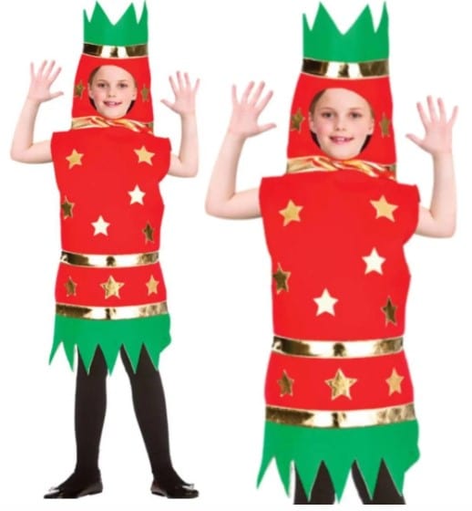 Childrens Christmas Cracker Costume