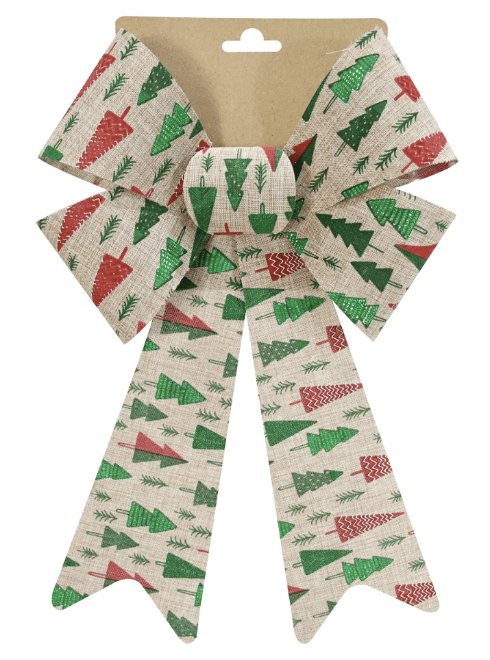 Natural Bow with Trees and Foliage Asst (38cm) - View 3