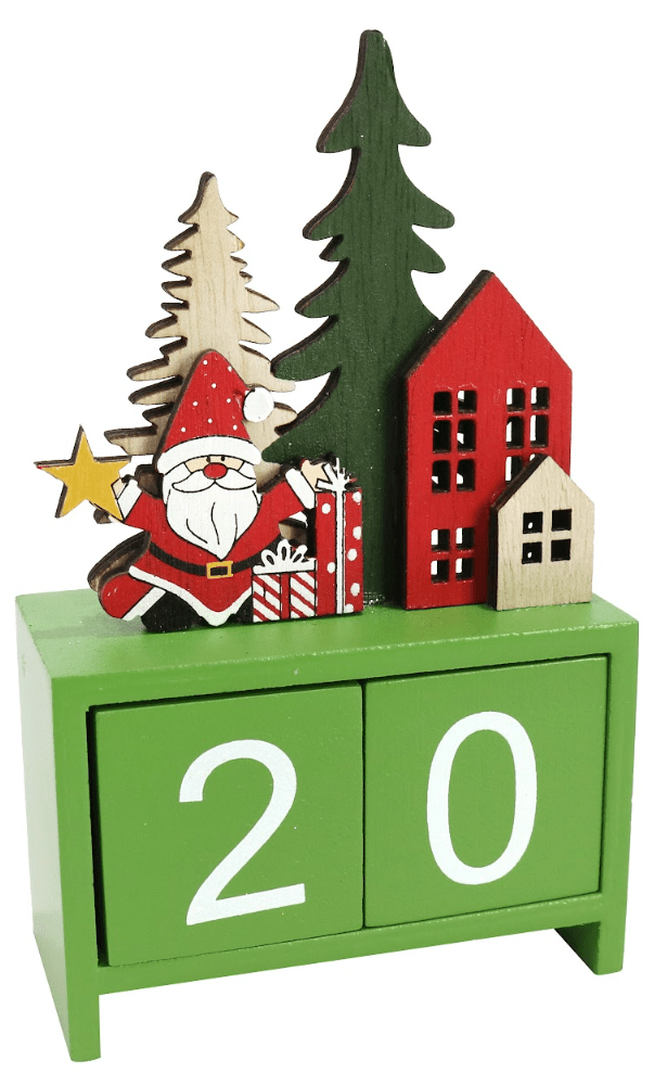 Countdown Santa Deco 2 Asst