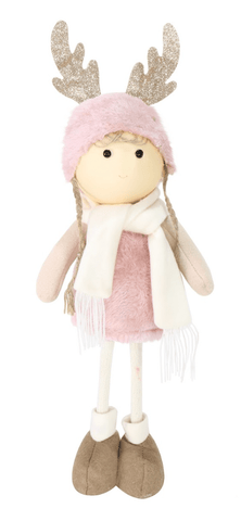 Winter Doll With Antlers 2 Asst (45cm)