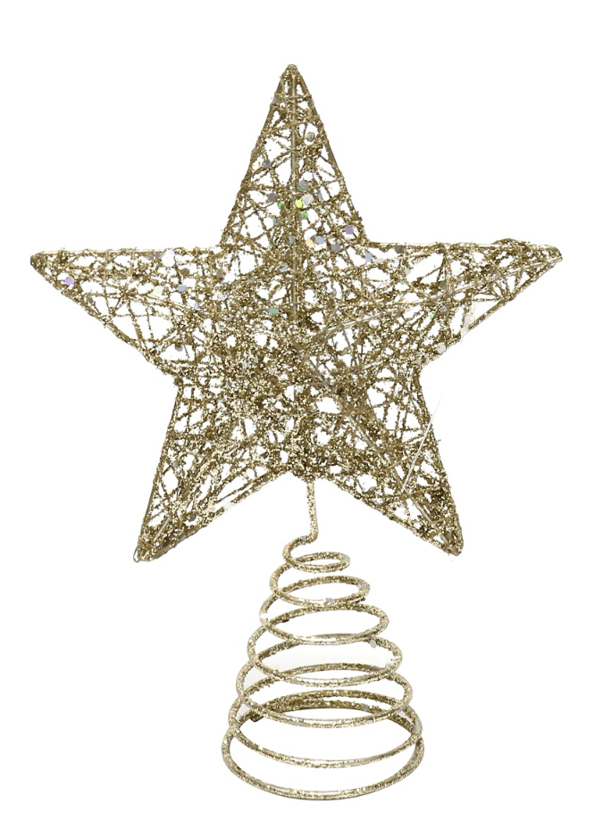 Glitter Star Deco 4 Asst (20cm)