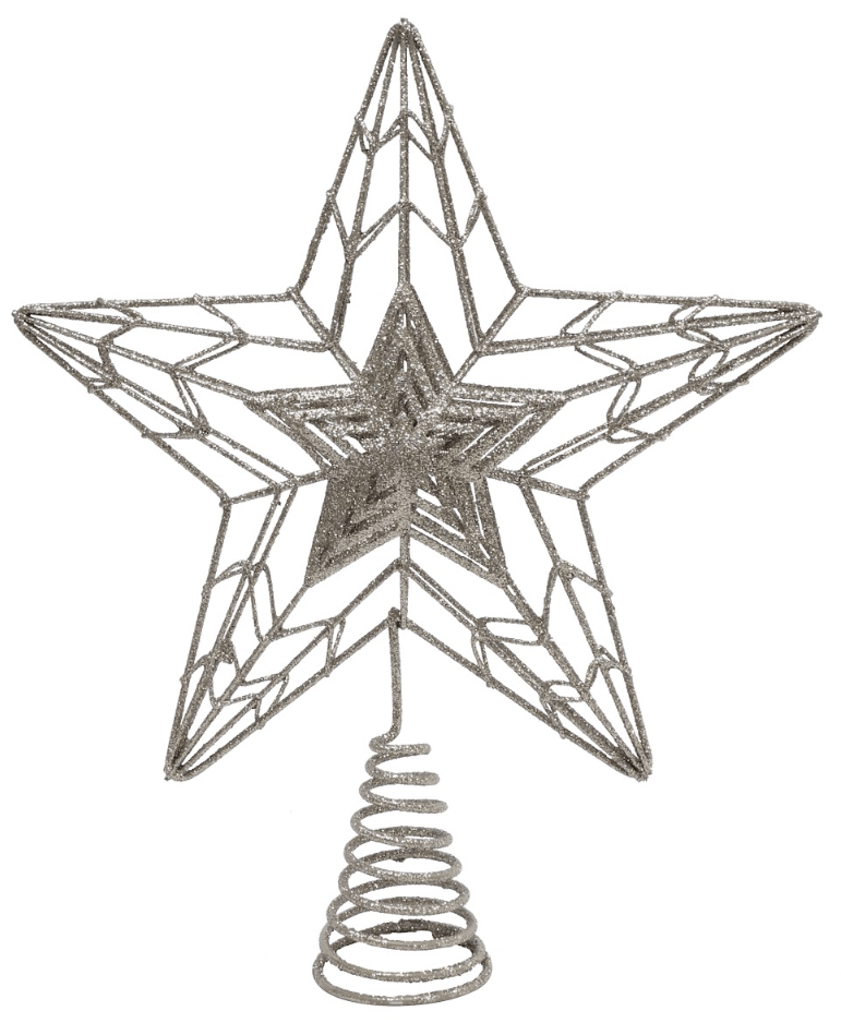 Glitter Diamond Star Topper 2 Asst (30cm)