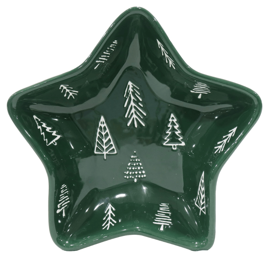 Ceramic Star Plate 2 Asst (20cm)