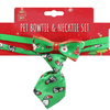 2 Pack Pet Bowtie & Necktie Set