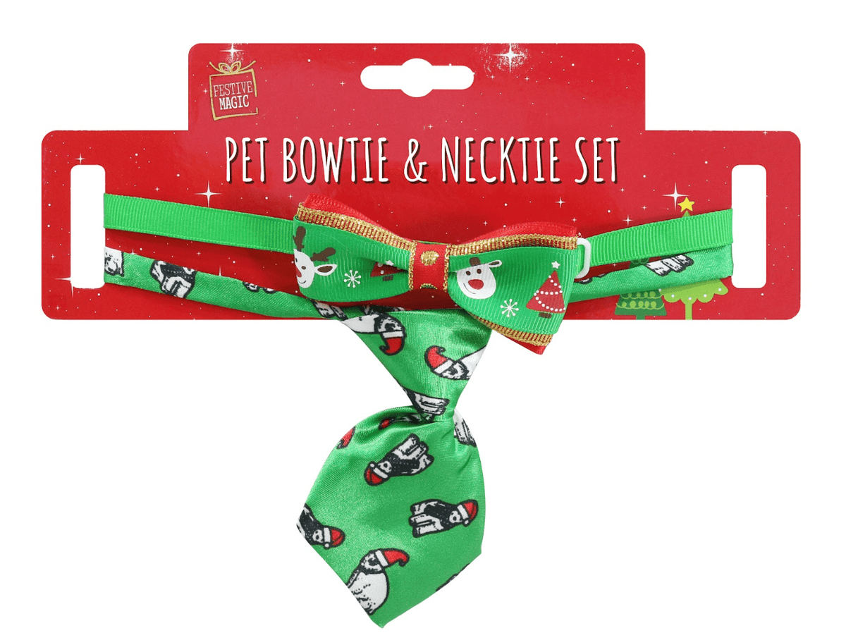 Pet Bowtie & Necktie Set 6 Asst