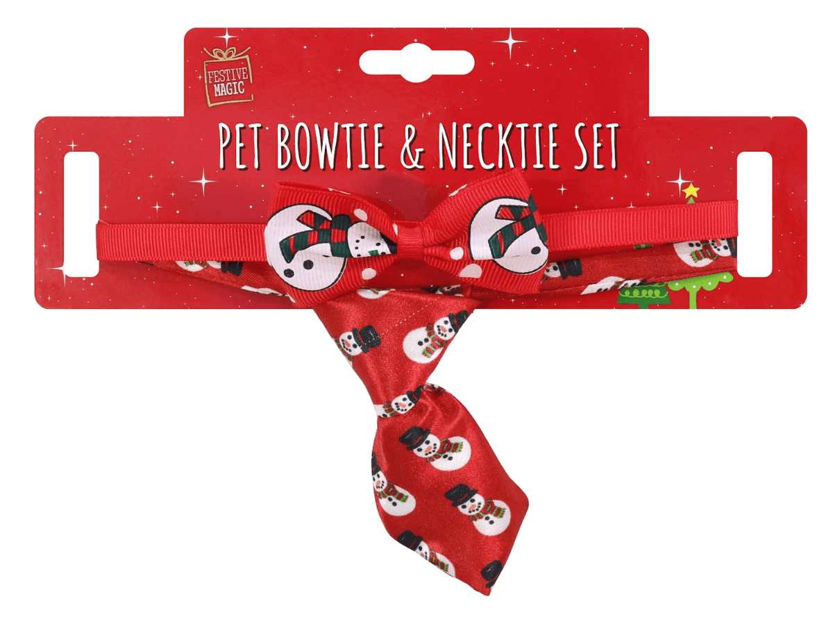 Pet Bowtie & Necktie Set 6 Asst