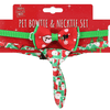 2 Pack Pet Bowtie & Necktie Set