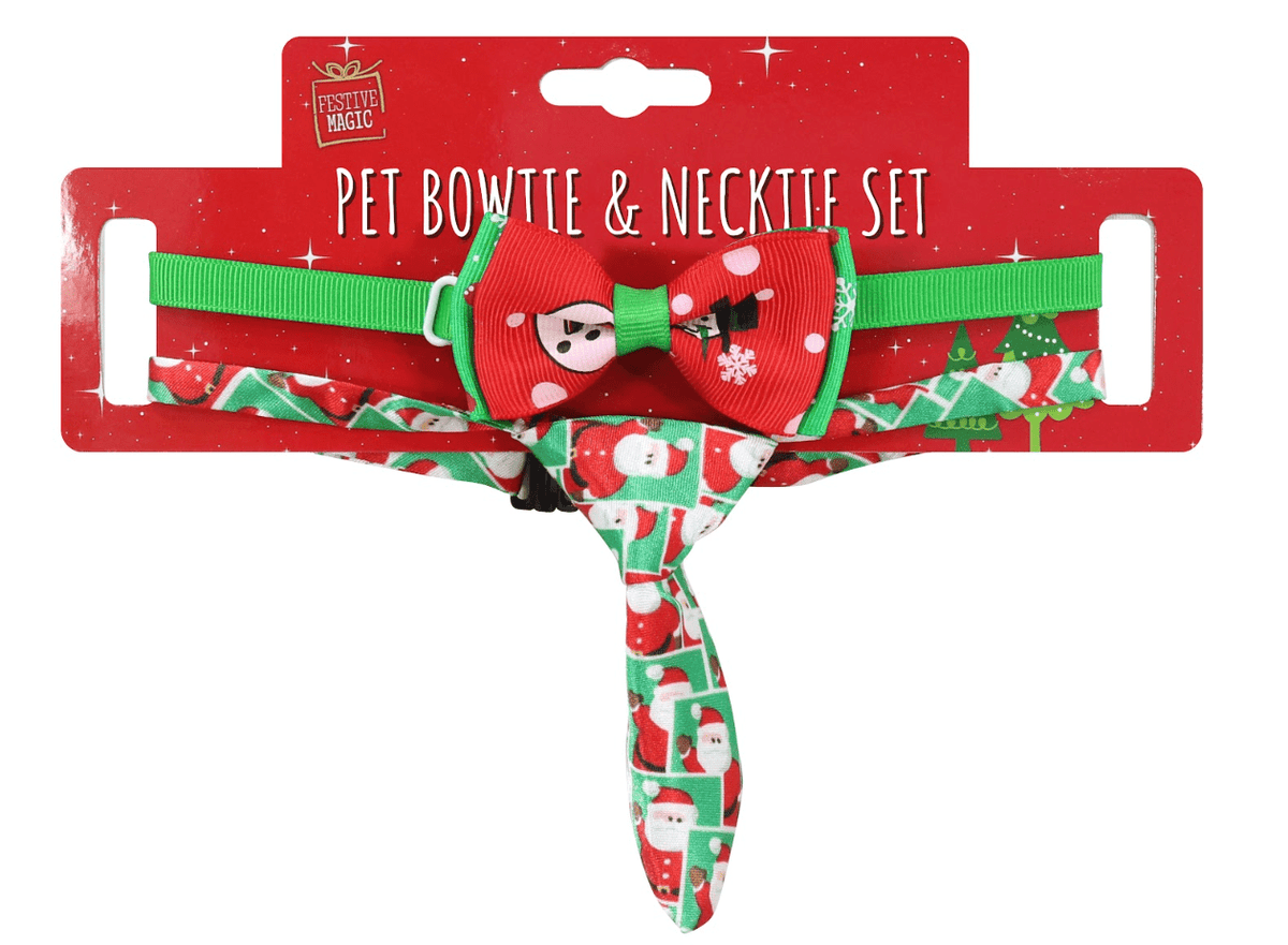 Pet Bowtie & Necktie Set 6 Asst