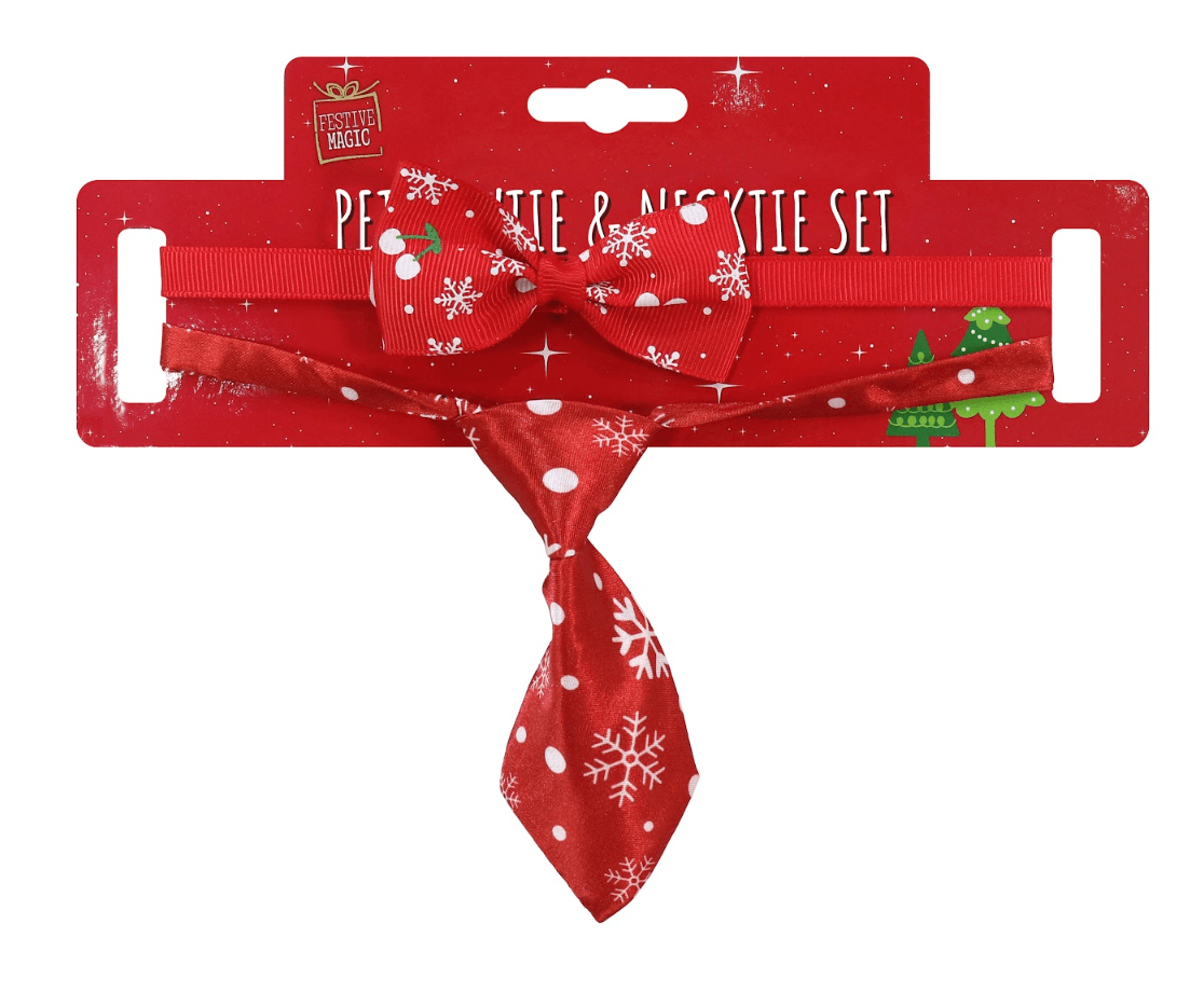 Pet Bowtie & Necktie Set 6 Asst