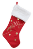 Gold Foil Merry Stocking 2 Asst (53cm)