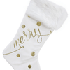 Gold Foil Merry Stocking 2 Asst (53cm)