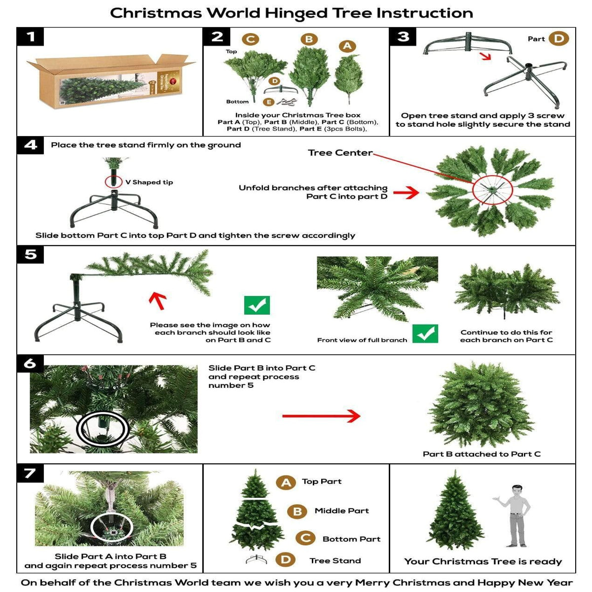 Queen Forest Tree 8ft (2.4m)