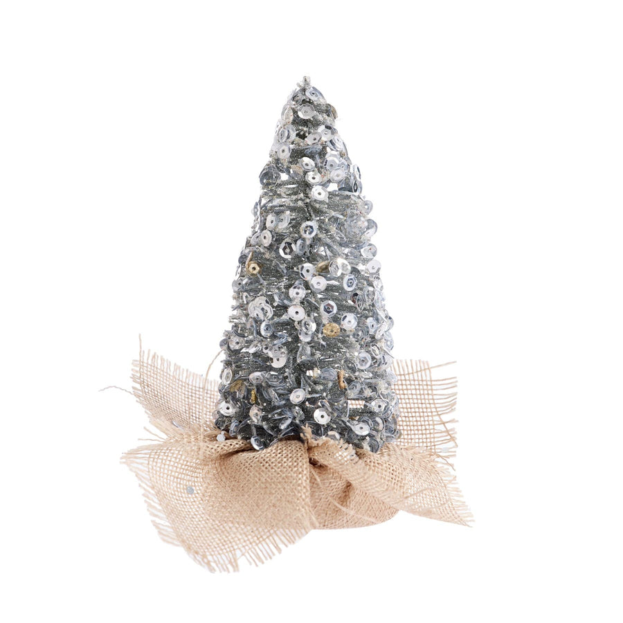 Silver Glitter Tree (13.5cm)